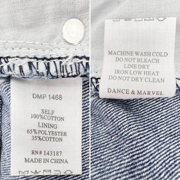 NEW Dance & Marvel Distressed Light Wash Jeans Women’s Size Large 1468 Blue New - Picture 7 of 9